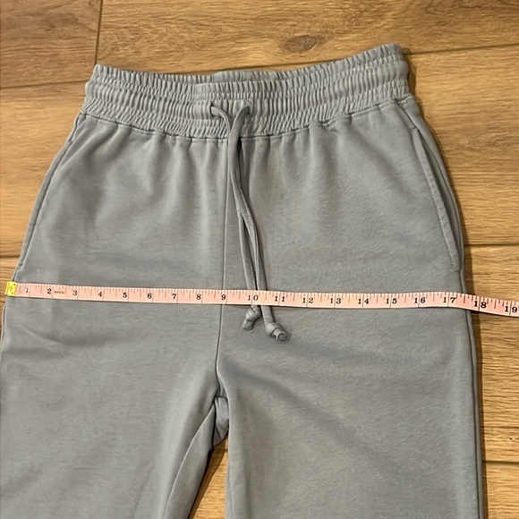 Back In The Saddle Blue Wide-Leg Sweatpants w/ White Western Geometric Design - Picture 7 of 11